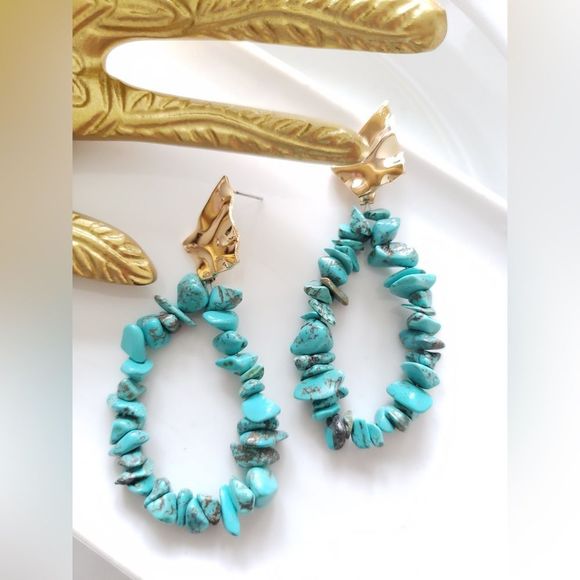 Free People Jewelry - New! FP Natural Stone Earrings